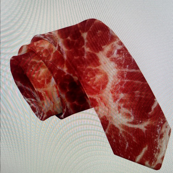 Red Meat Pattern Tie - Picture 3 of 3